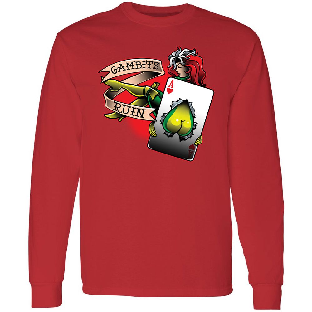 Long Sleeve T-Shirt - RSYKXG1J - Red - 14