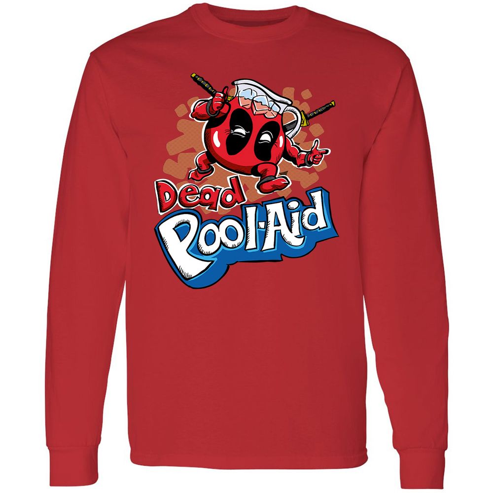 Long Sleeve T-Shirt - Q3EC9H6W - Red - 14