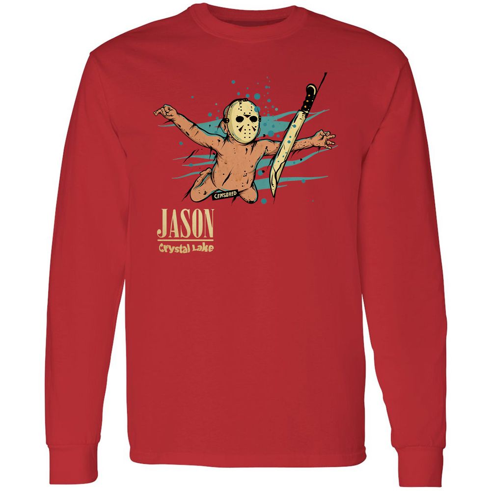 Long Sleeve T-Shirt - CMT4MNK8 - Red - 14