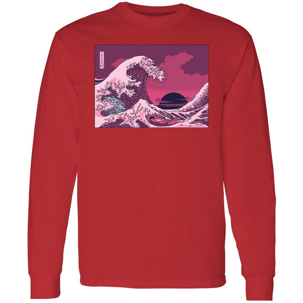 Long Sleeve T-Shirt - 4TNTMYQ7 - Red - 14