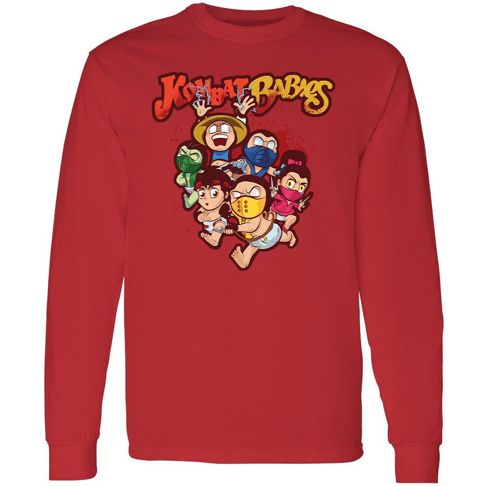 Long Sleeve T-Shirt - ZUKD9ZU6 - Red - 14