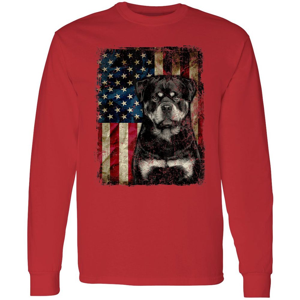 Long Sleeve T-Shirt - NU9SPM7V - Red - 14