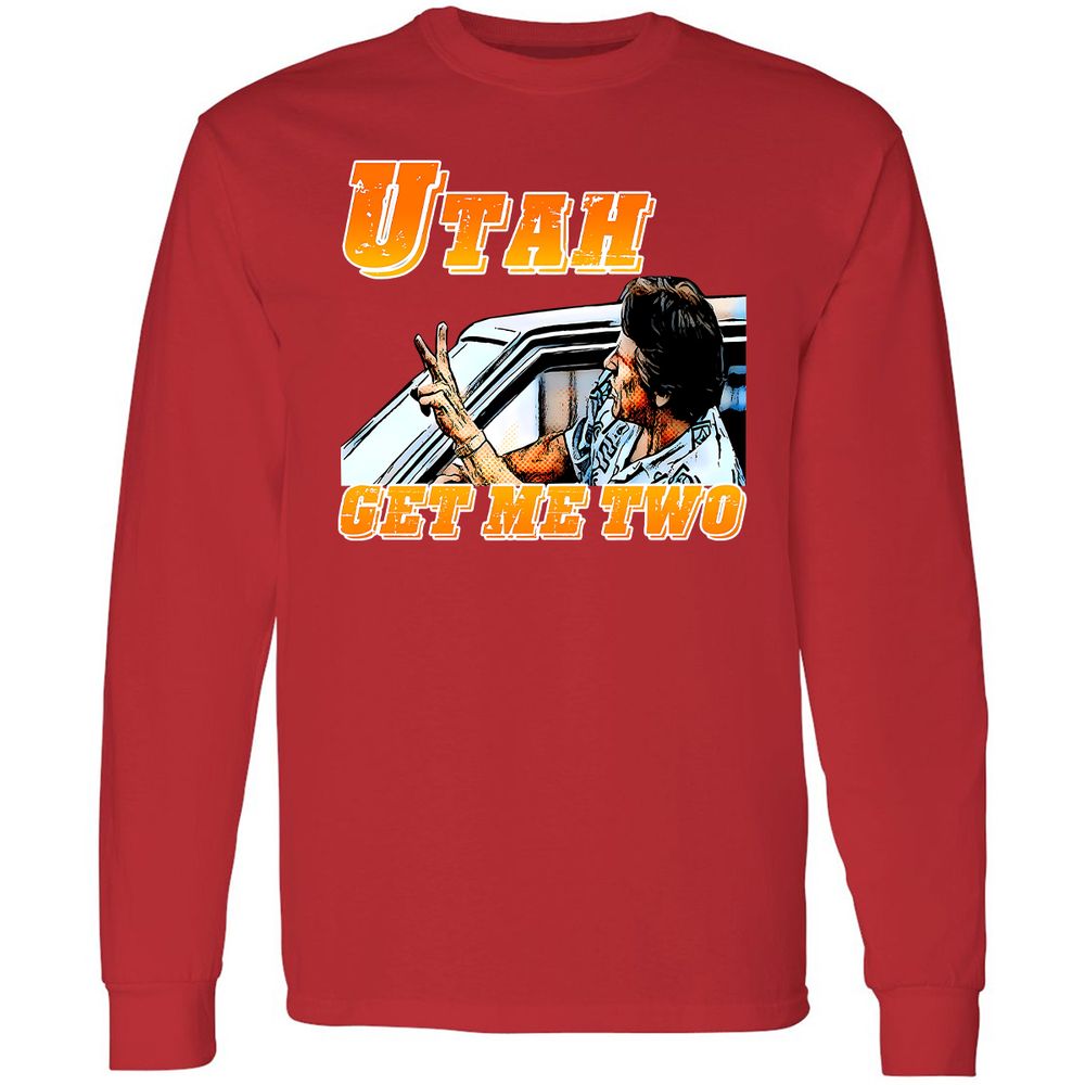 Long Sleeve T-Shirt - SDLGD1YJ - Red - 14