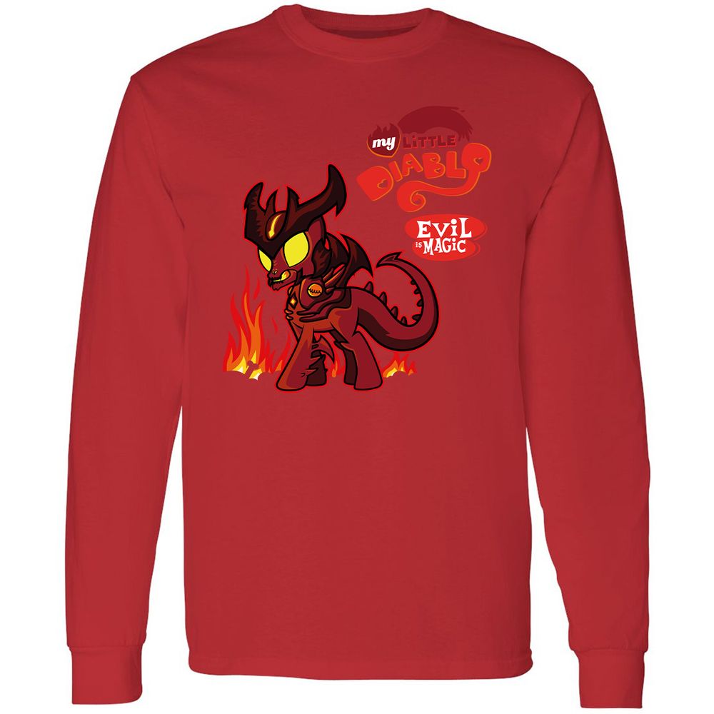 Long Sleeve T-Shirt - HHEWM7HT - Red - 14