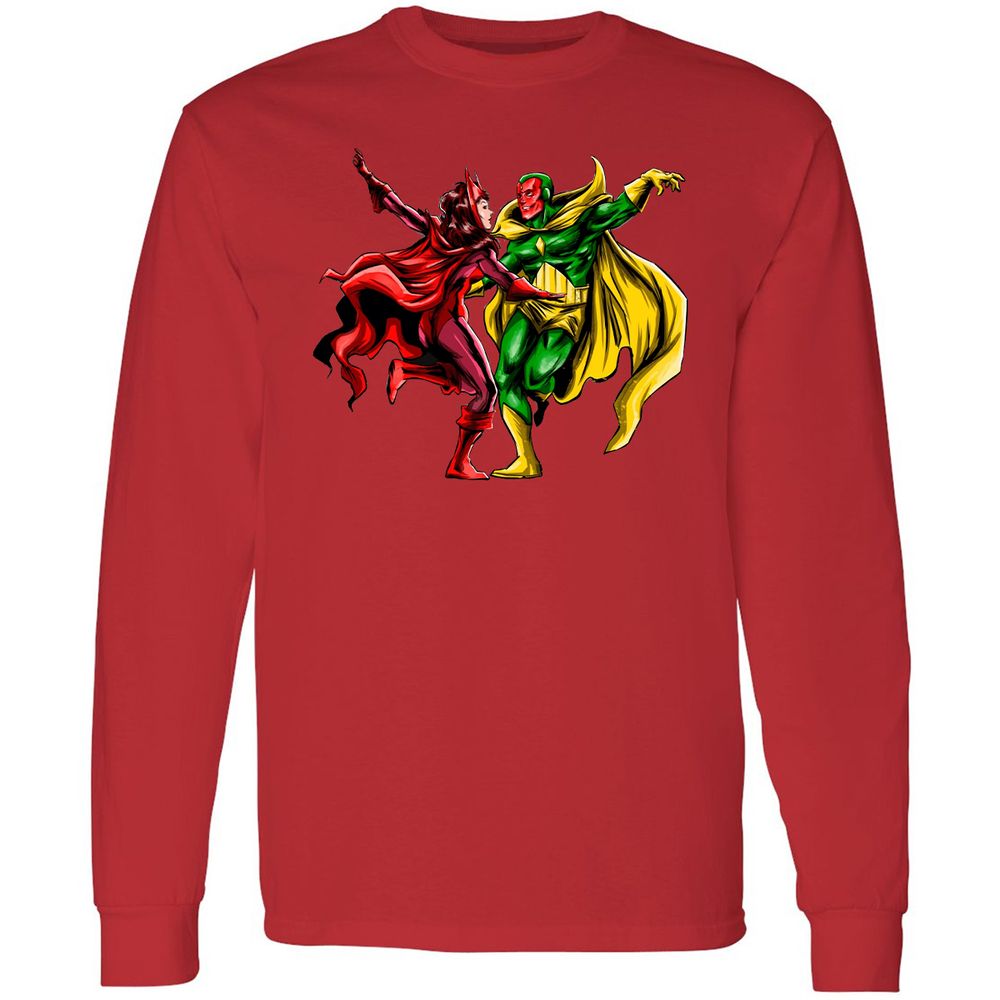 Long Sleeve T-Shirt - CHJVFYWT - Red - 14