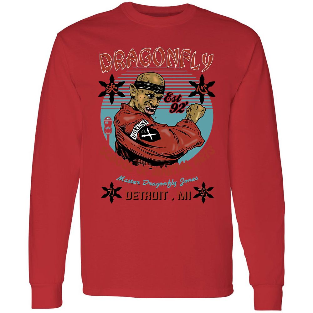 Long Sleeve T-Shirt - LM9KY8XR - Red - 14