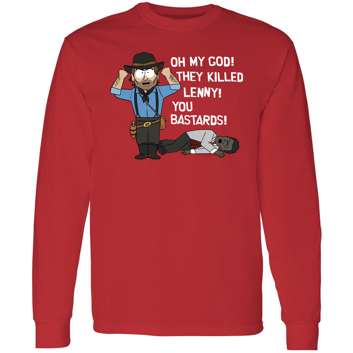 Long Sleeve T-Shirt - JJHRPBCZ - Red - 14