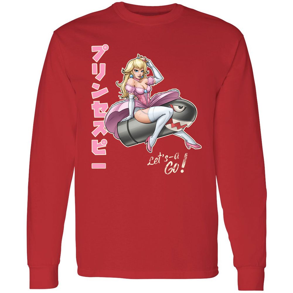 Long Sleeve T-Shirt - LF92DZKW - Red - 14