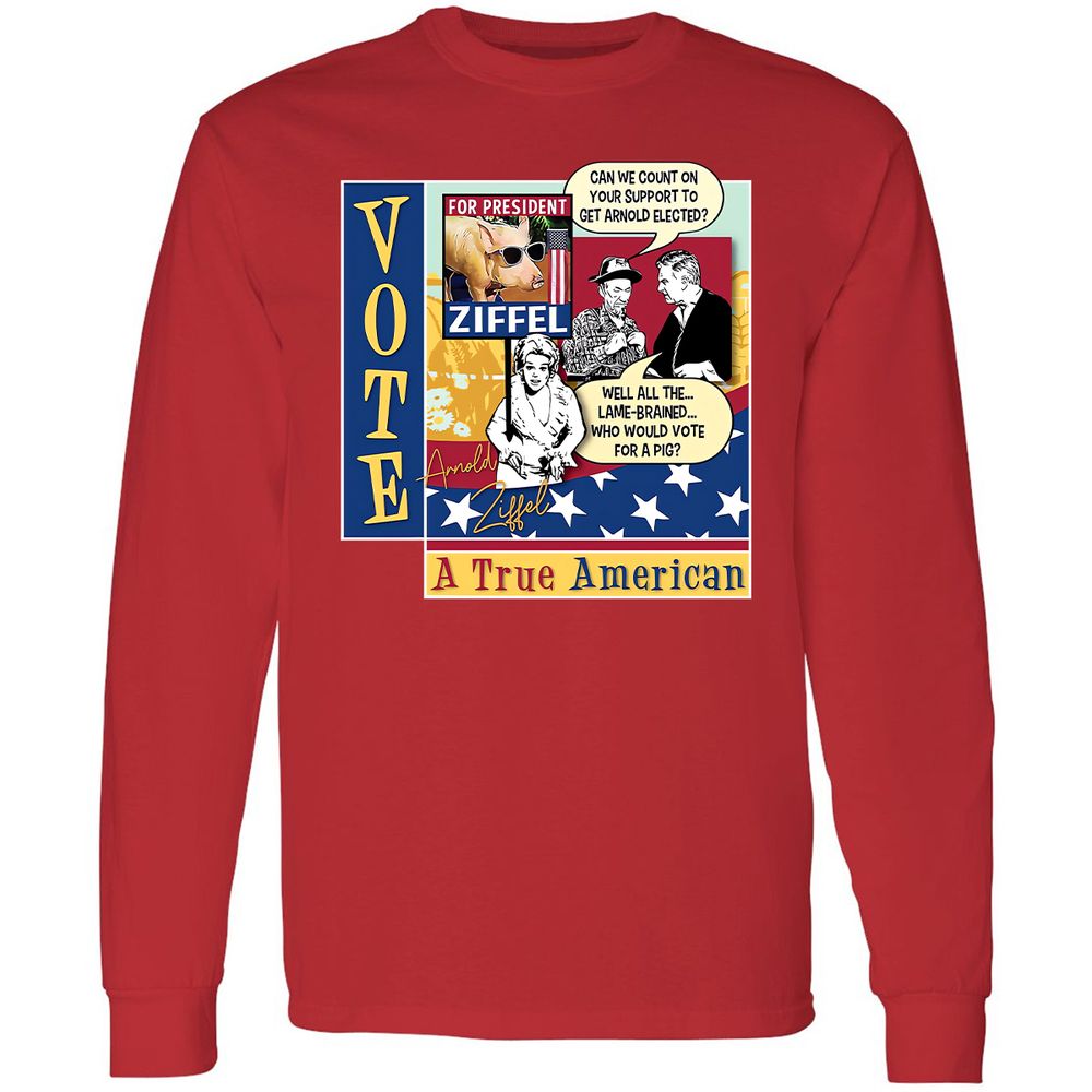 Long Sleeve T-Shirt - R9LD3NWZ - Red - 14