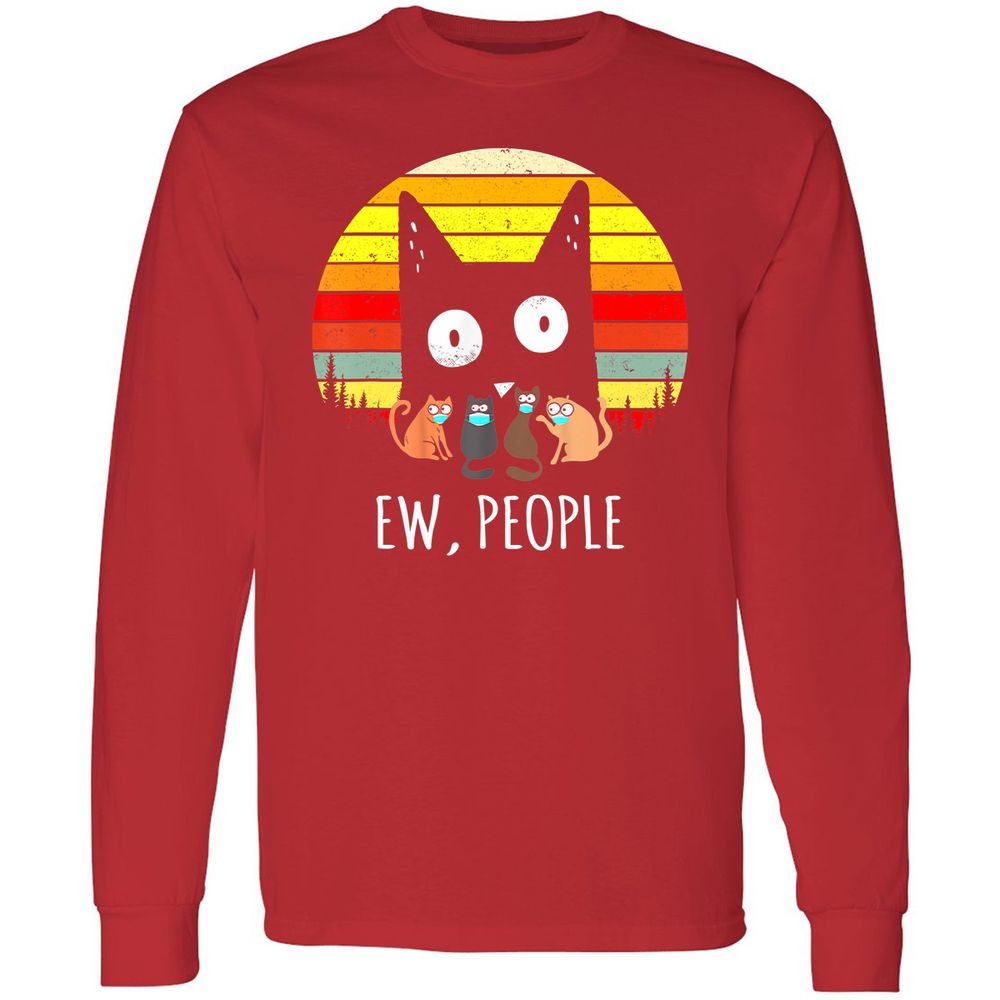 Long Sleeve T-Shirt - UHHSKEAE - Red - 14