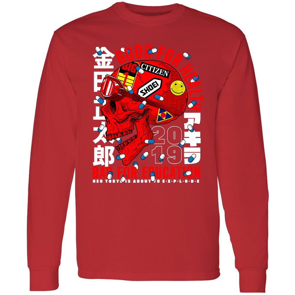 Long Sleeve T-Shirt - UU7JH7G4 - Red - 14