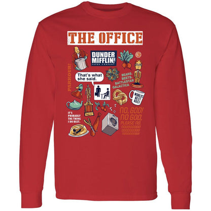 Long Sleeve T-Shirt - G45W1NKZ - Red - 14