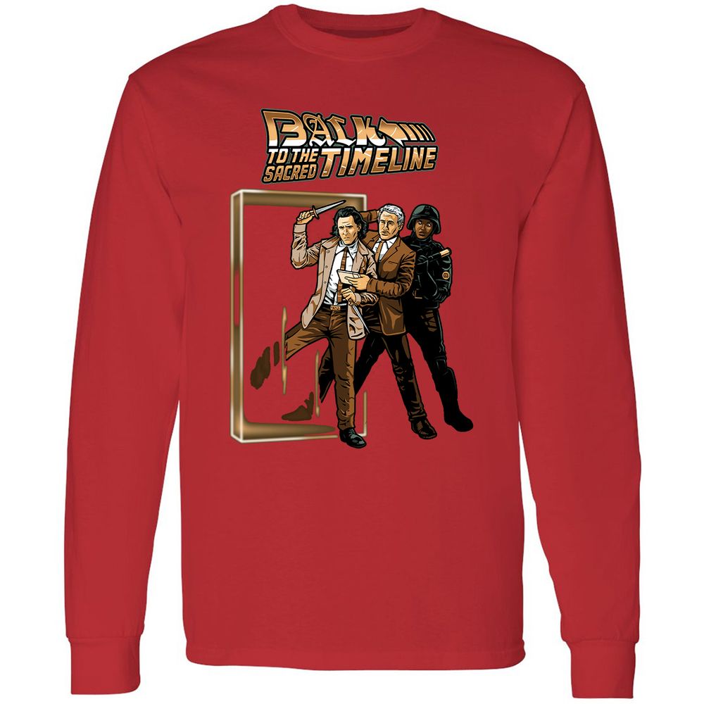 Long Sleeve T-Shirt - QYB63UNR - Red - 14