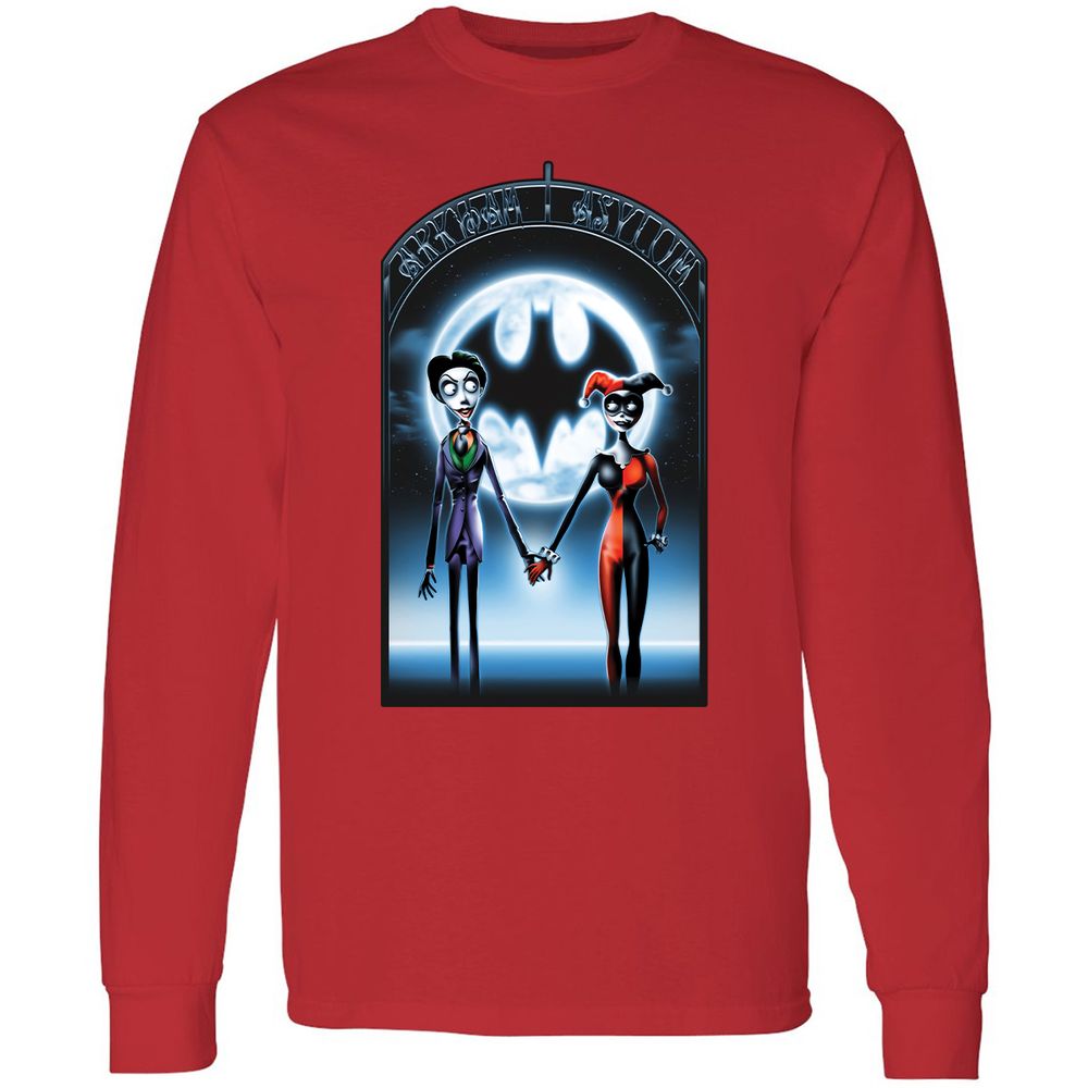 Long Sleeve T-Shirt - BVY7GEU8 - Red - 14