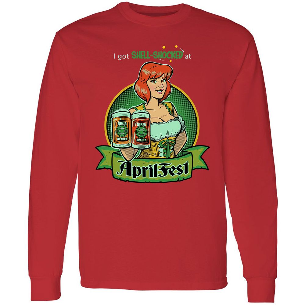 Long Sleeve T-Shirt - WUWKKF2B - Red - 14