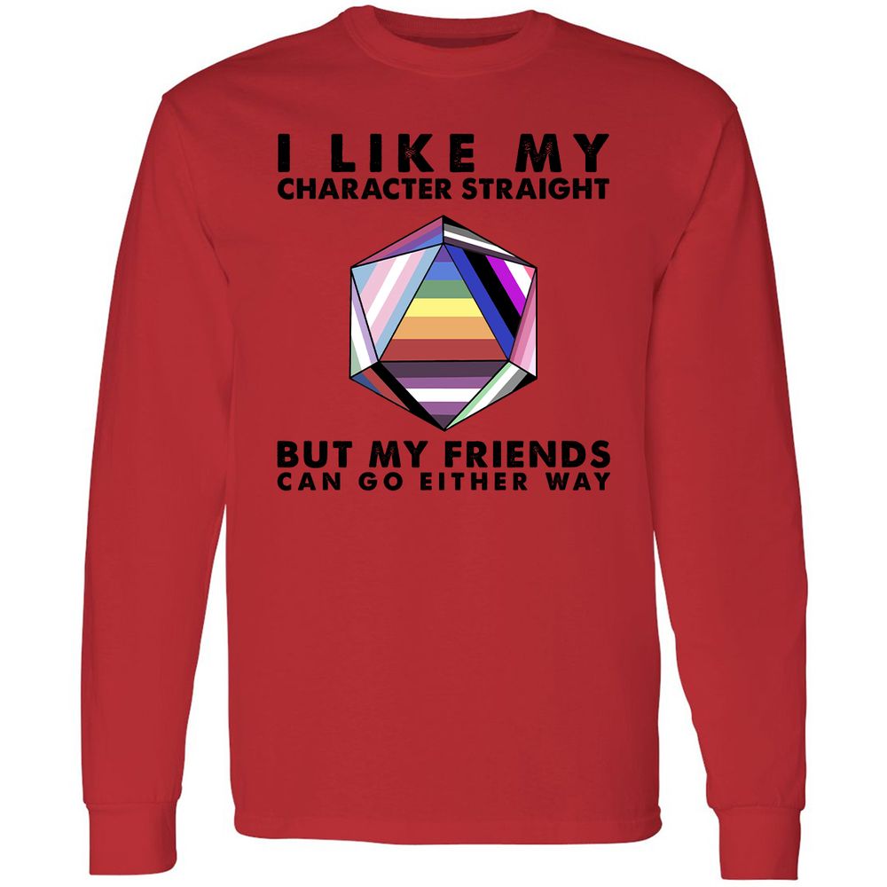 Long Sleeve T-Shirt - 8XSDHXGF - Red - 14