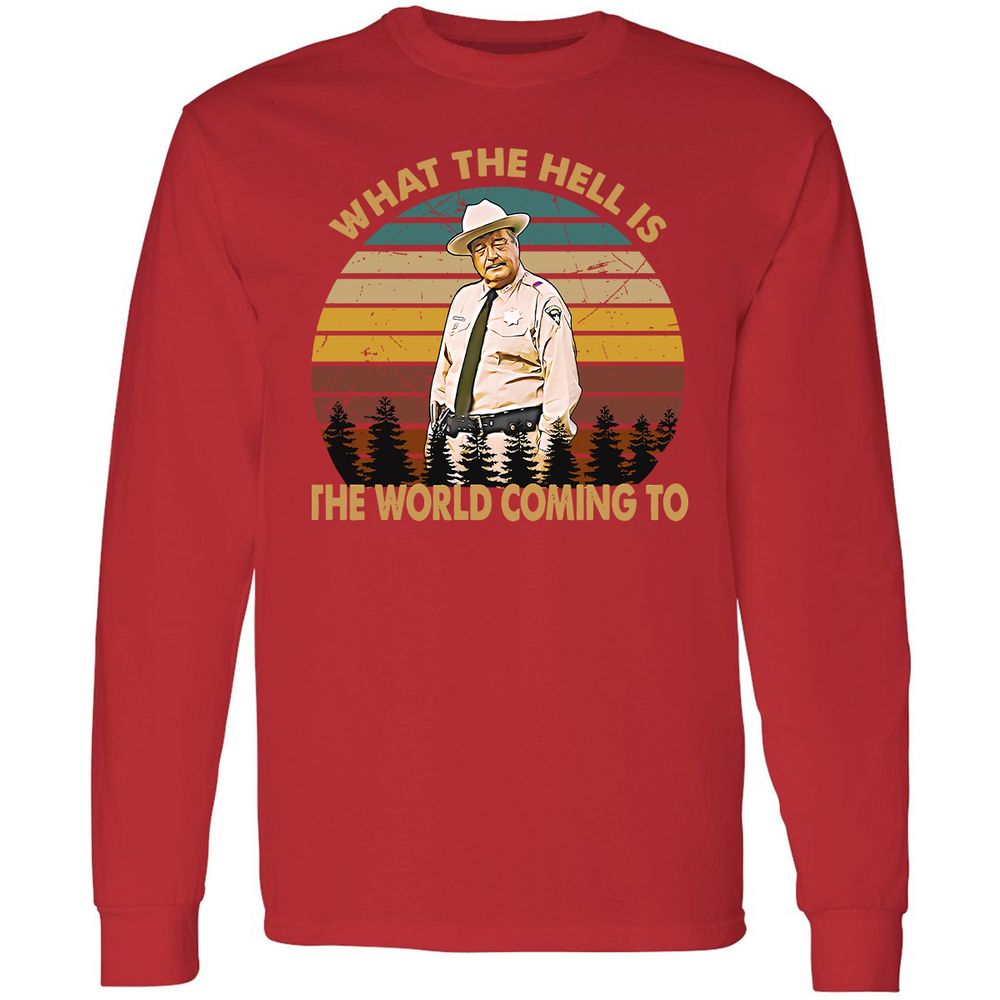 Long Sleeve T-Shirt - V8CB7LC3 - Red - 14