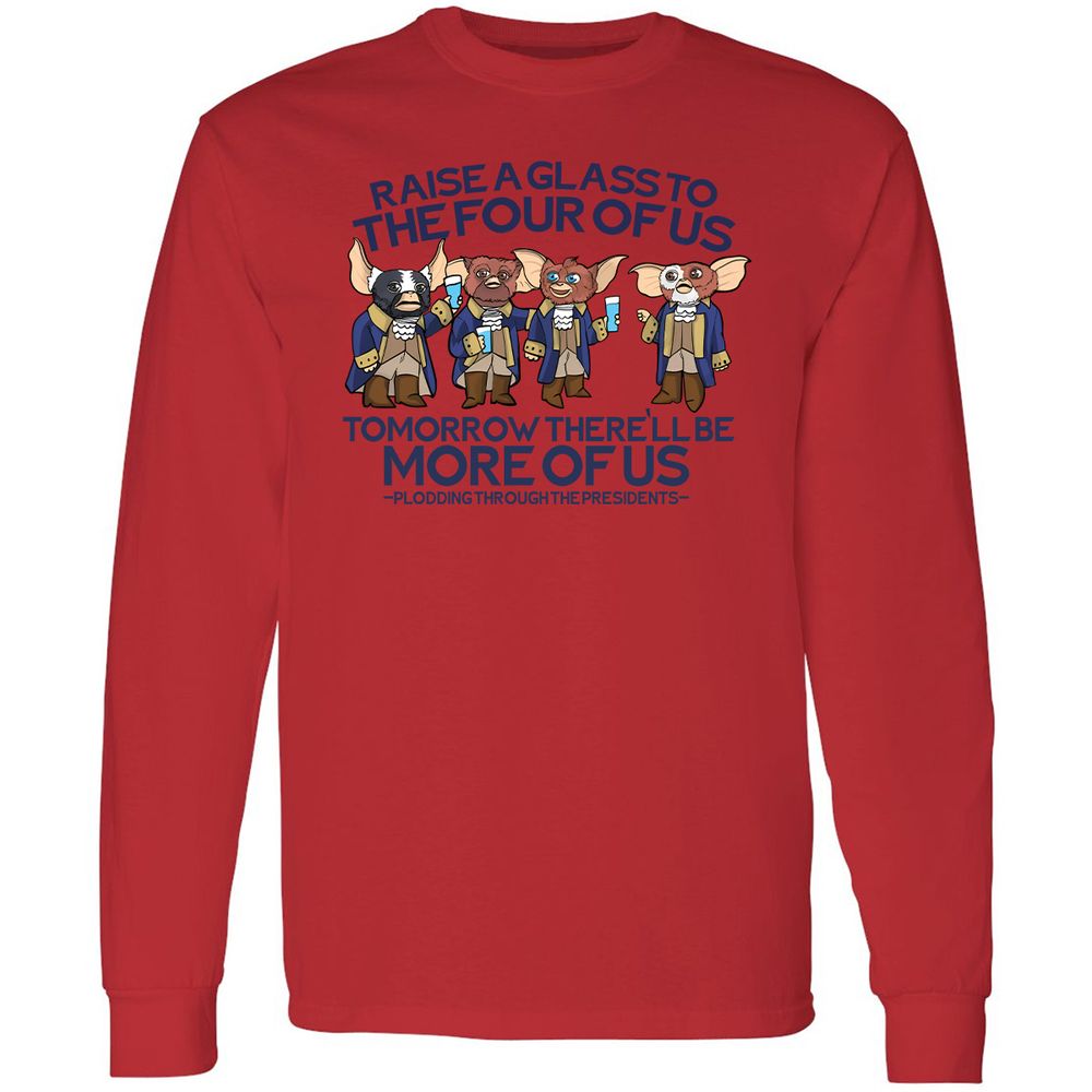 Long Sleeve T-Shirt - R7AQMU9W - Red - 14