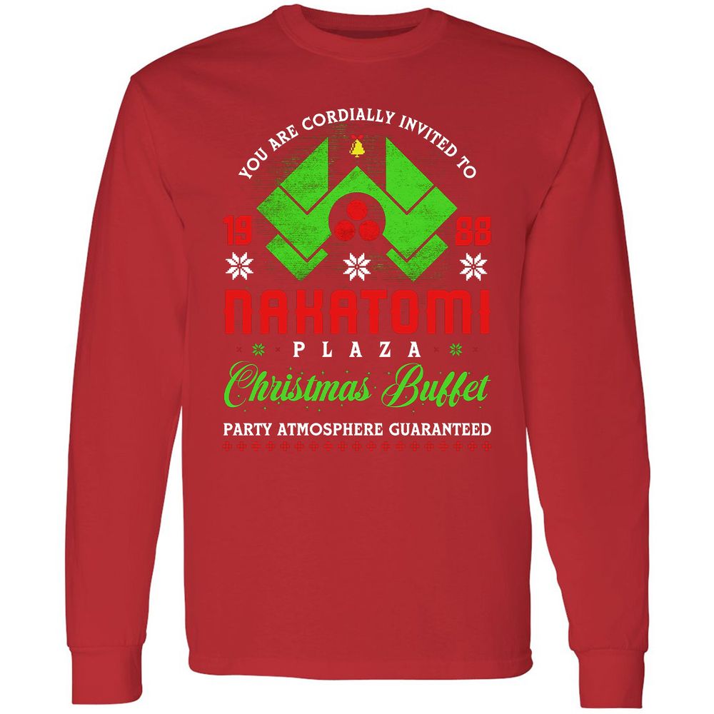 Long Sleeve T-Shirt - YQE7S38U - Red - 14