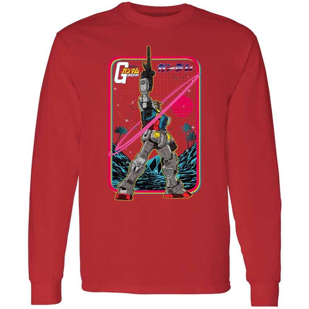 Long Sleeve T-Shirt - CVKQEWF9 - Red - 14