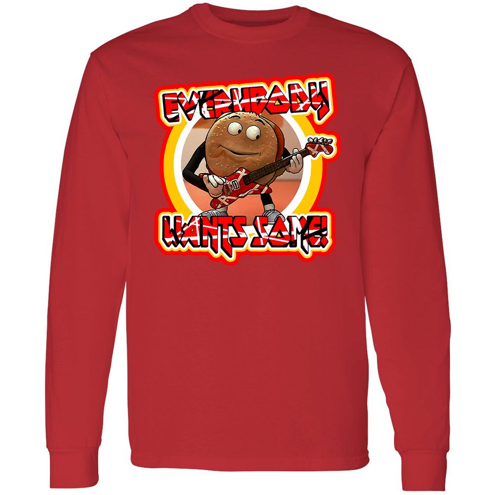 Long Sleeve T-Shirt - 6J3ZRZLM - Red - 14