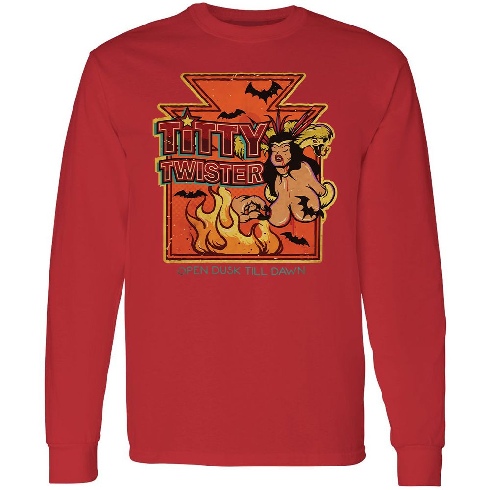 Long Sleeve T-Shirt - CRL3R6YD - Red - 14