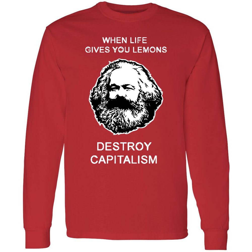 Long Sleeve T-Shirt - 5QRUPZBH - Red - 14