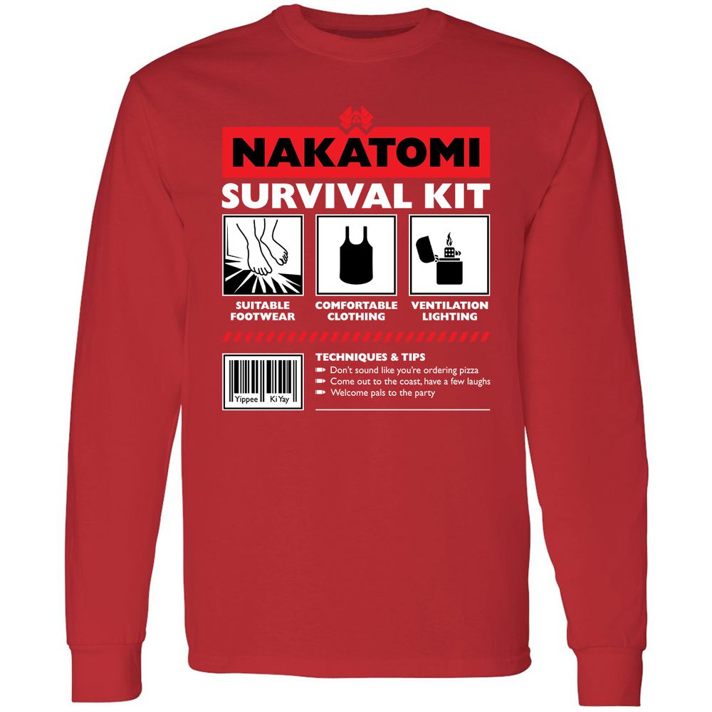 Long Sleeve T-Shirt - SKBS9EKK - Red - 14