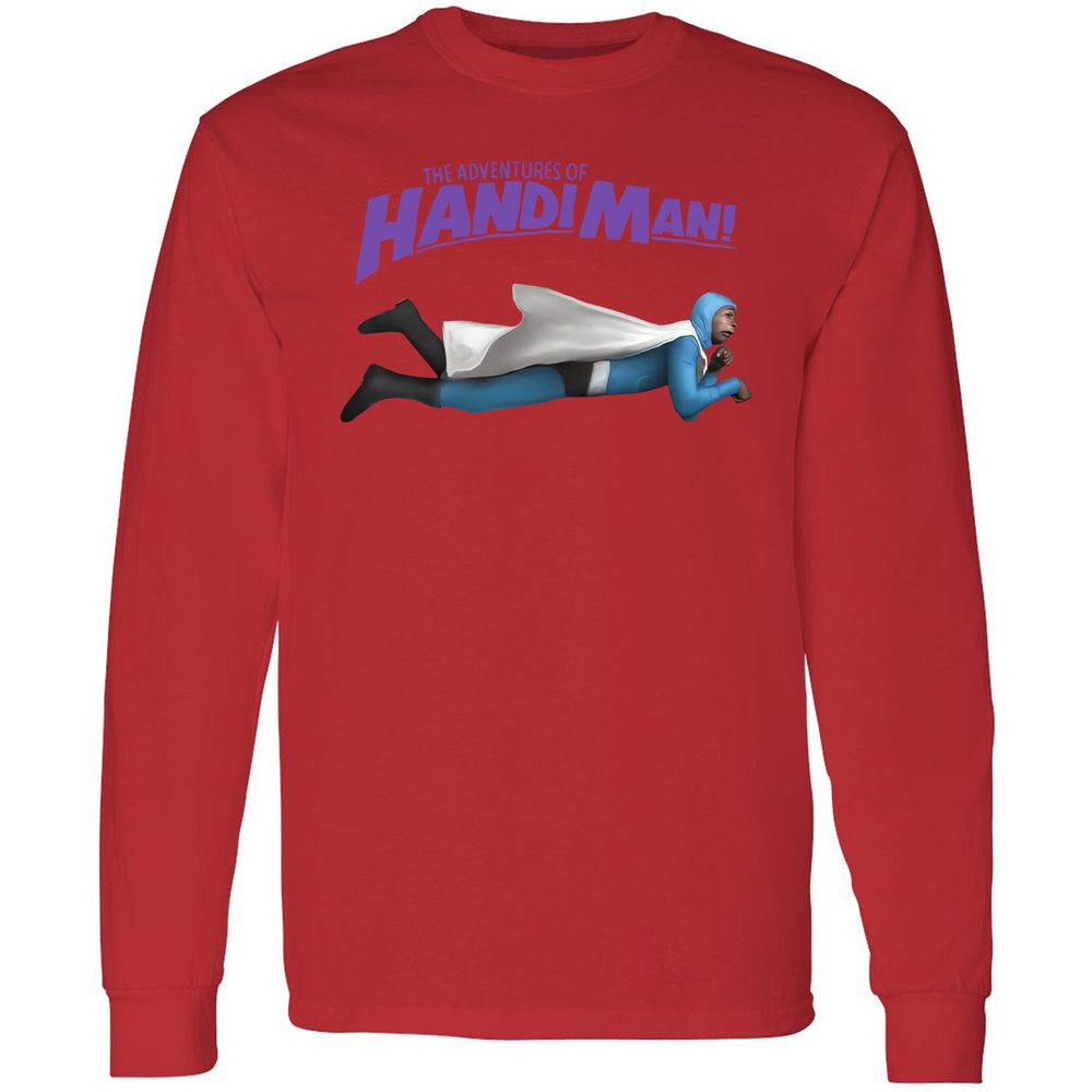 Long Sleeve T-Shirt - BXS9GBJU - Red - 14