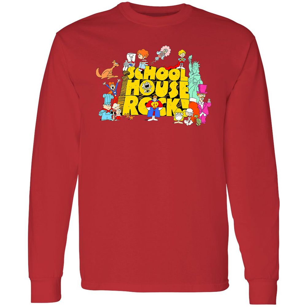 Long Sleeve T-Shirt - WR9LQ7H8 - Red - 14