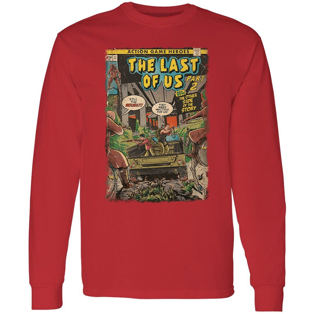 Long Sleeve T-Shirt - DQ8263X4 - Red - 14