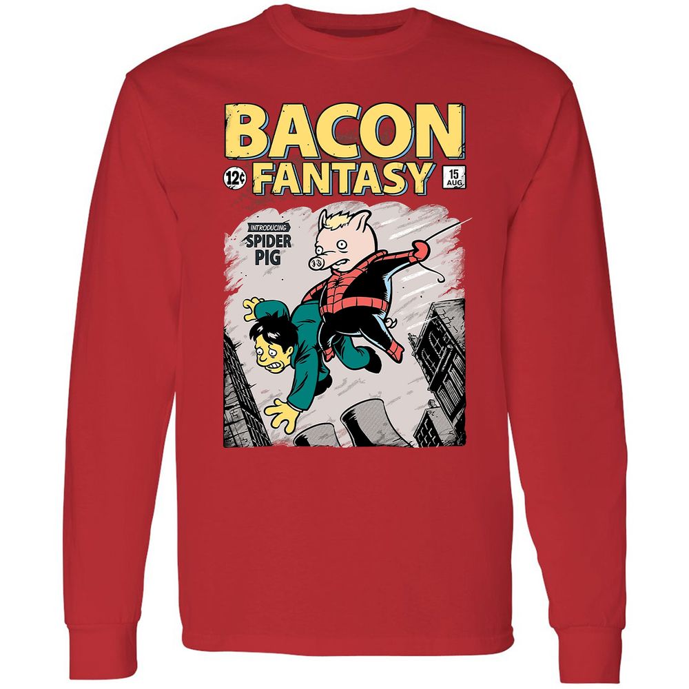 Long Sleeve T-Shirt - LLA2ME4K - Red - 14