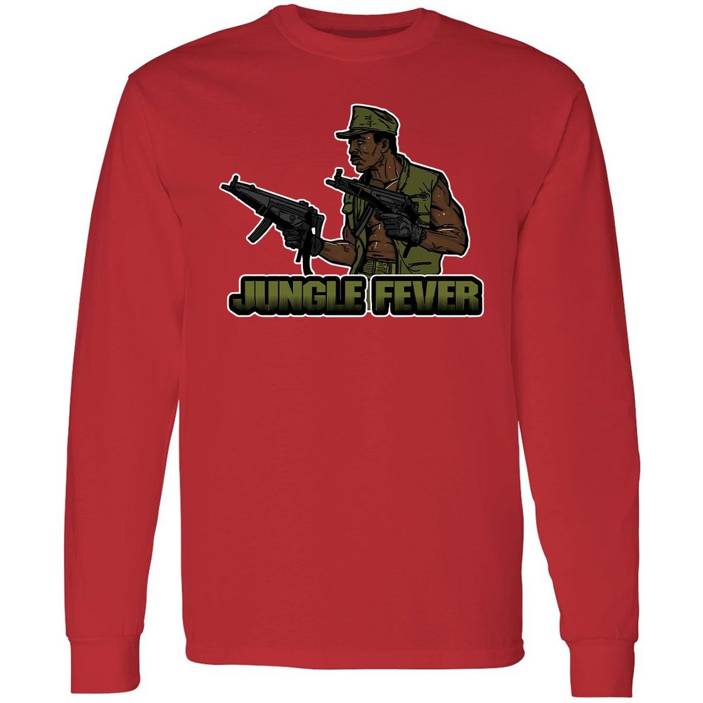 Long Sleeve T-Shirt - QD7BUZJT - Red - 14