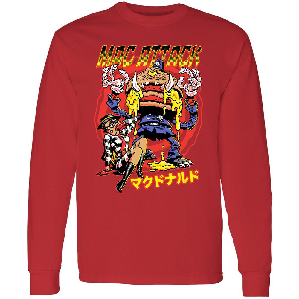 Long Sleeve T-Shirt - GWKB8QW8 - Red - 14