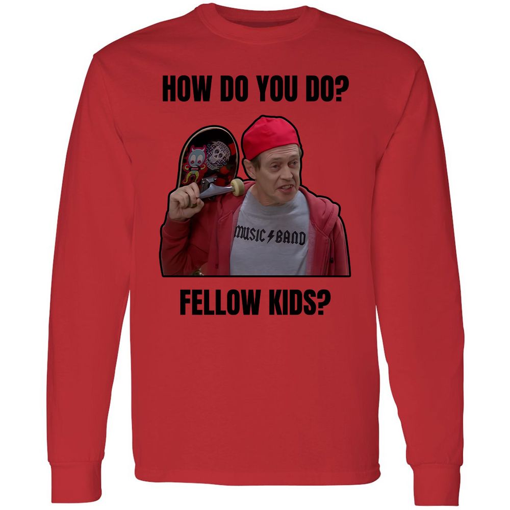 Long Sleeve T-Shirt - PBX3QDB2 - Red - 14