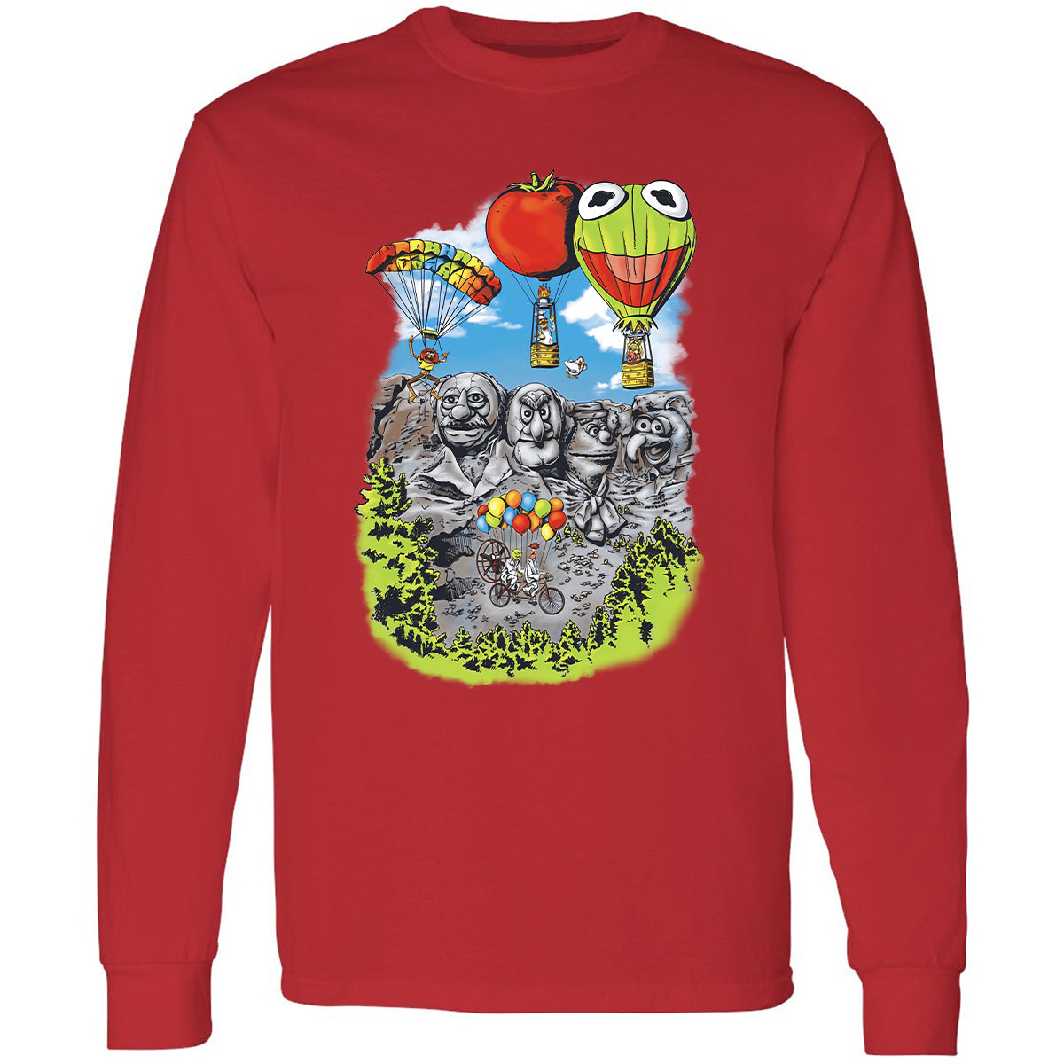 Long Sleeve T-Shirt - GSHVZWWU - Red - 14