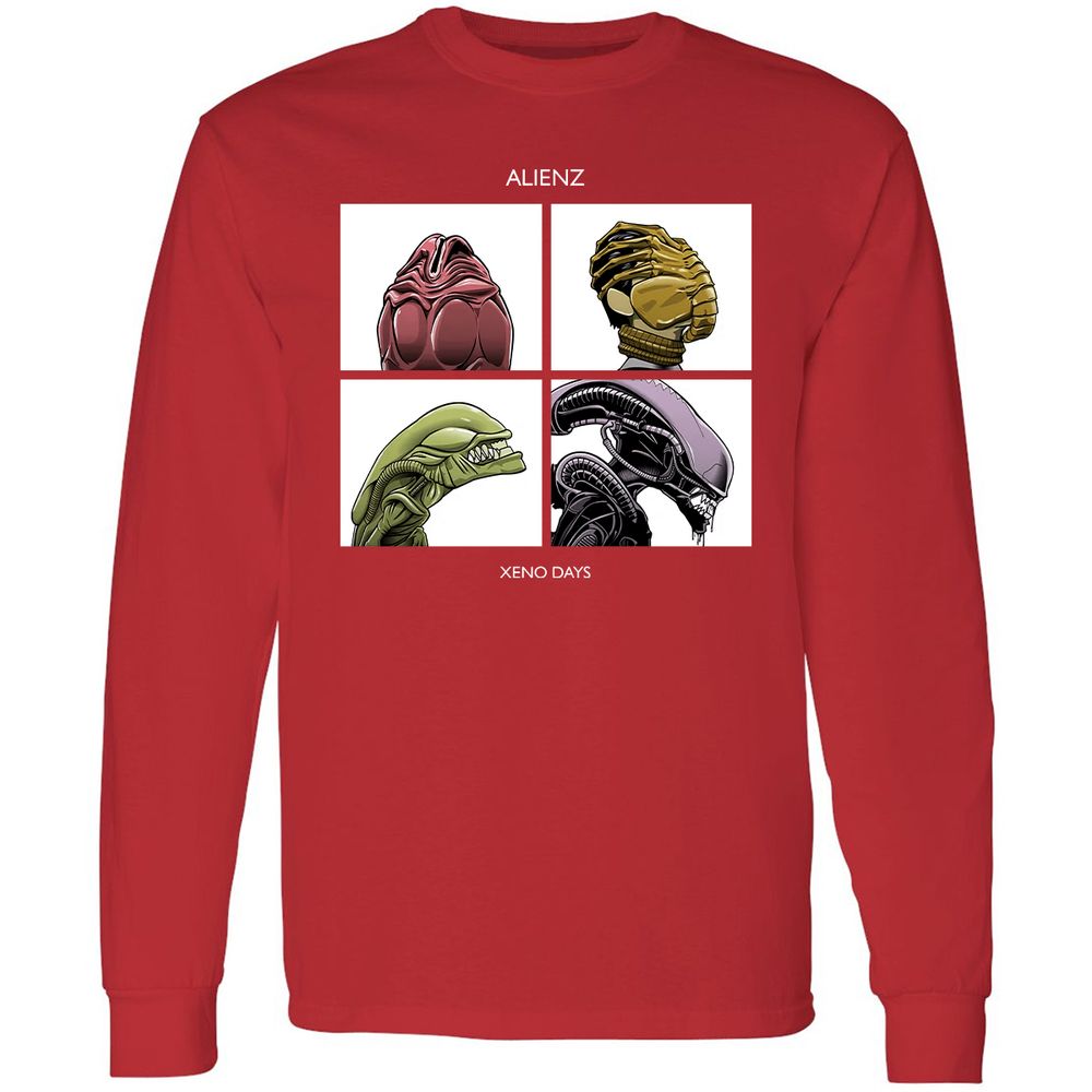 Long Sleeve T-Shirt - XR4PUGSB - Red - 14