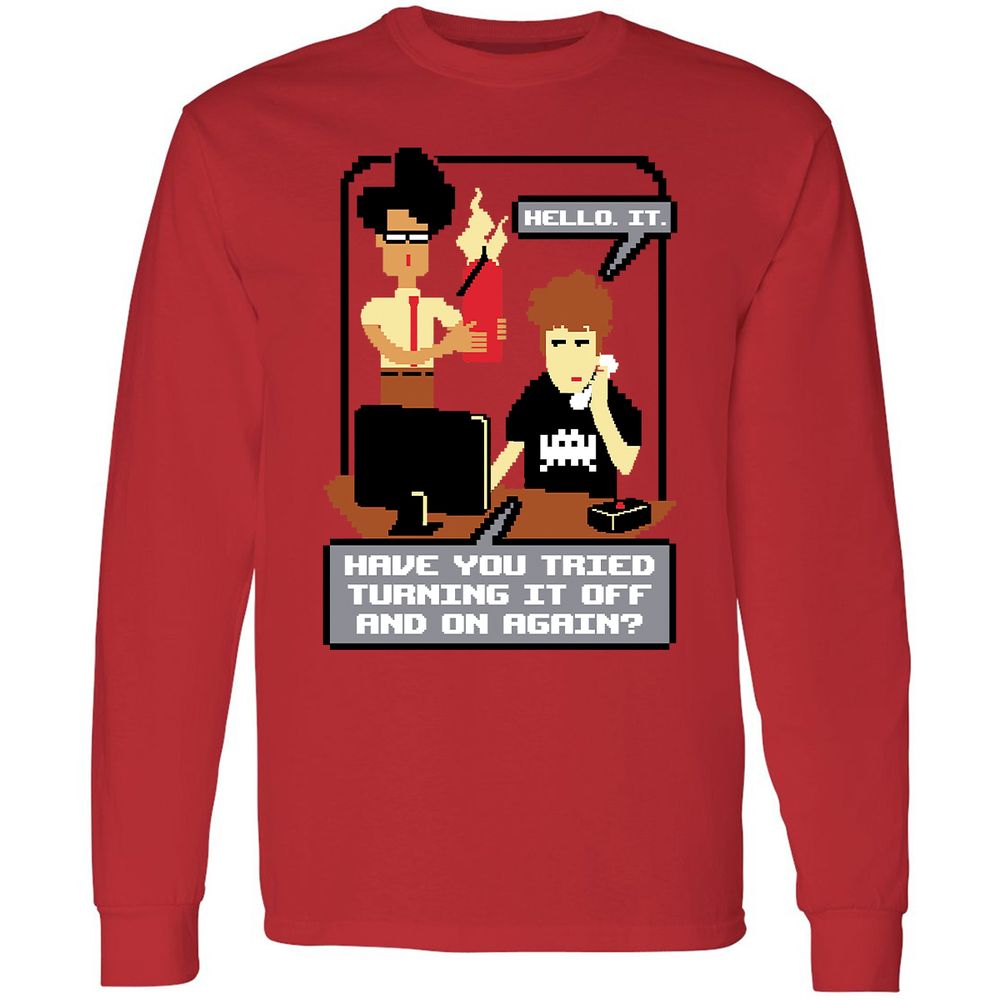 Long Sleeve T-Shirt - L7CNXY92 - Red - 14