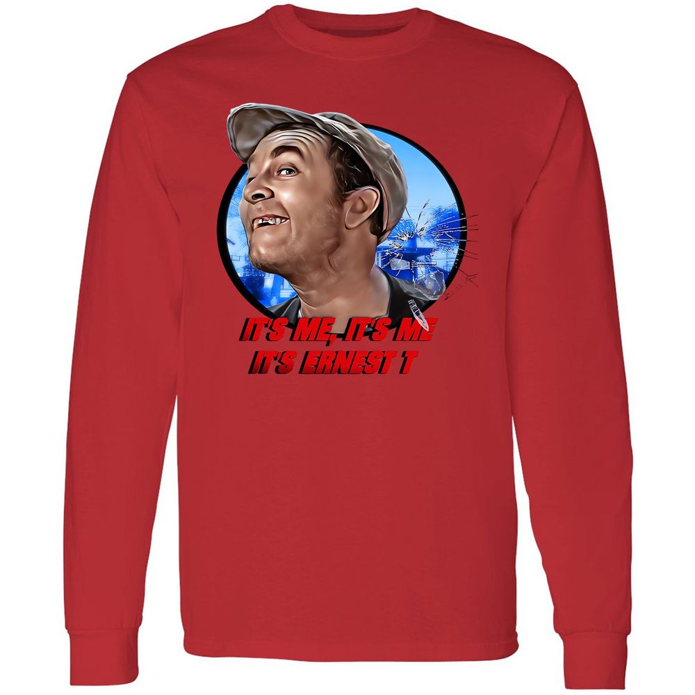 Long Sleeve T-Shirt - B1W3JKT5 - Red - 14