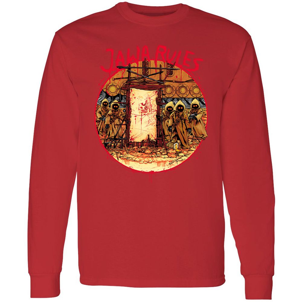 Long Sleeve T-Shirt - HUH5HDRT - Red - 14