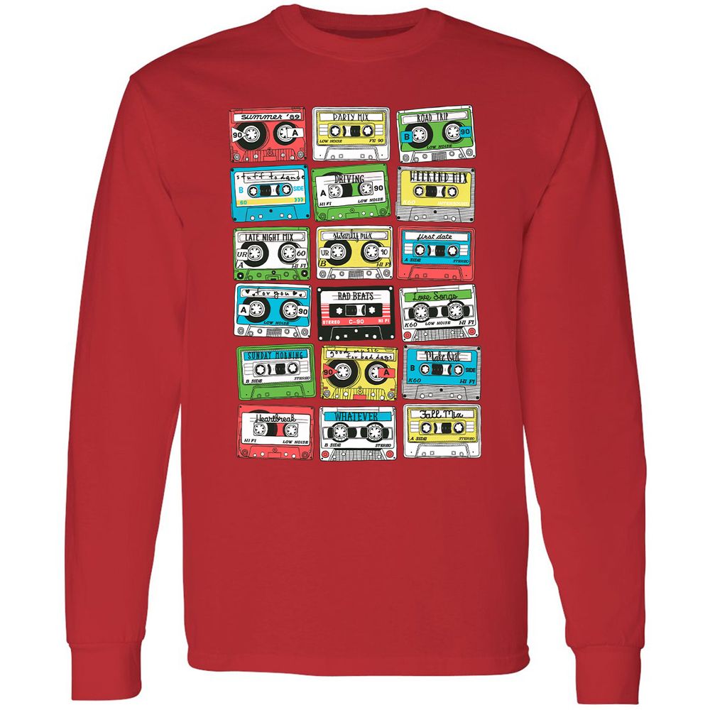 Long Sleeve T-Shirt - KTNQMPPV - Red - 14