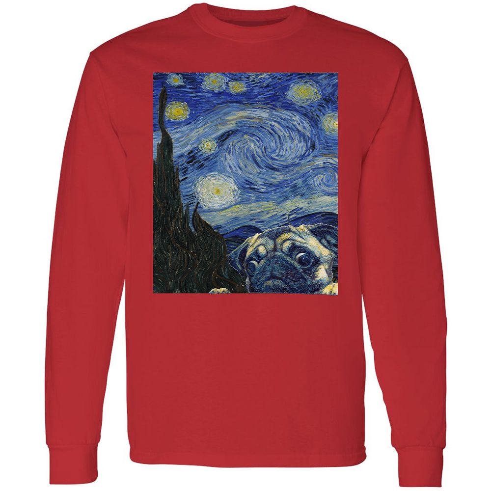 Long Sleeve T-Shirt - TD6ACWZH - Red - 14