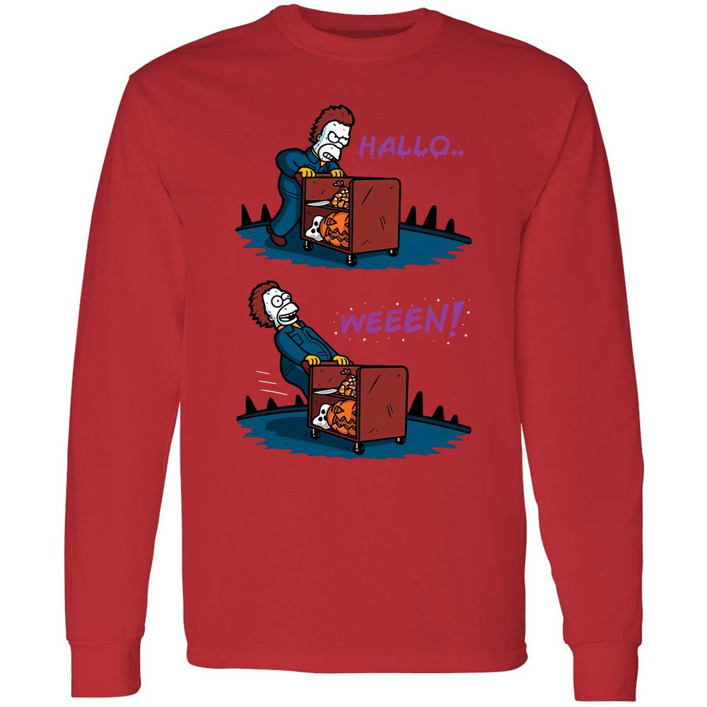 Long Sleeve T-Shirt - F7MVULQP - Red - 14
