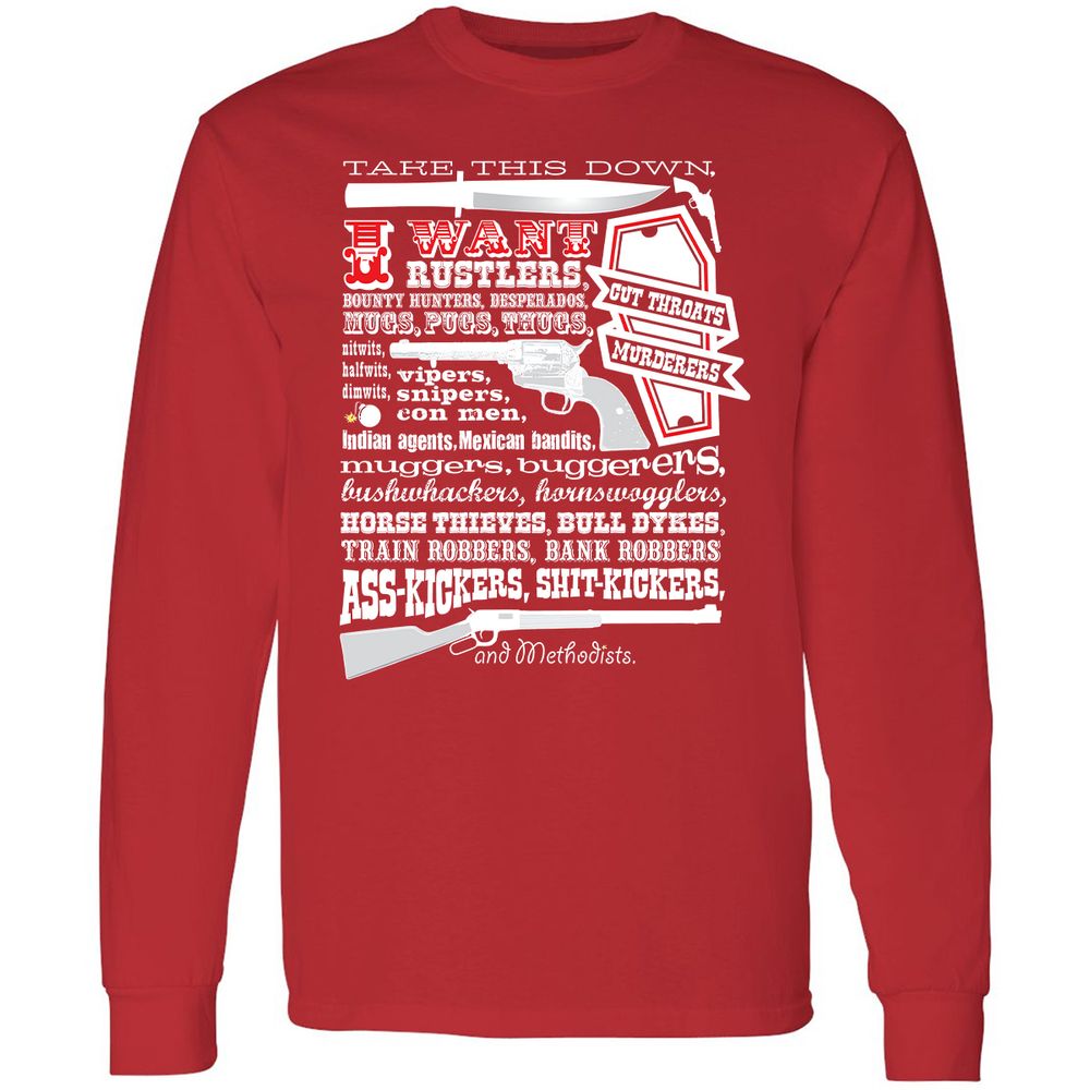 Long Sleeve T-Shirt - A19VDBN8 - Red - 14