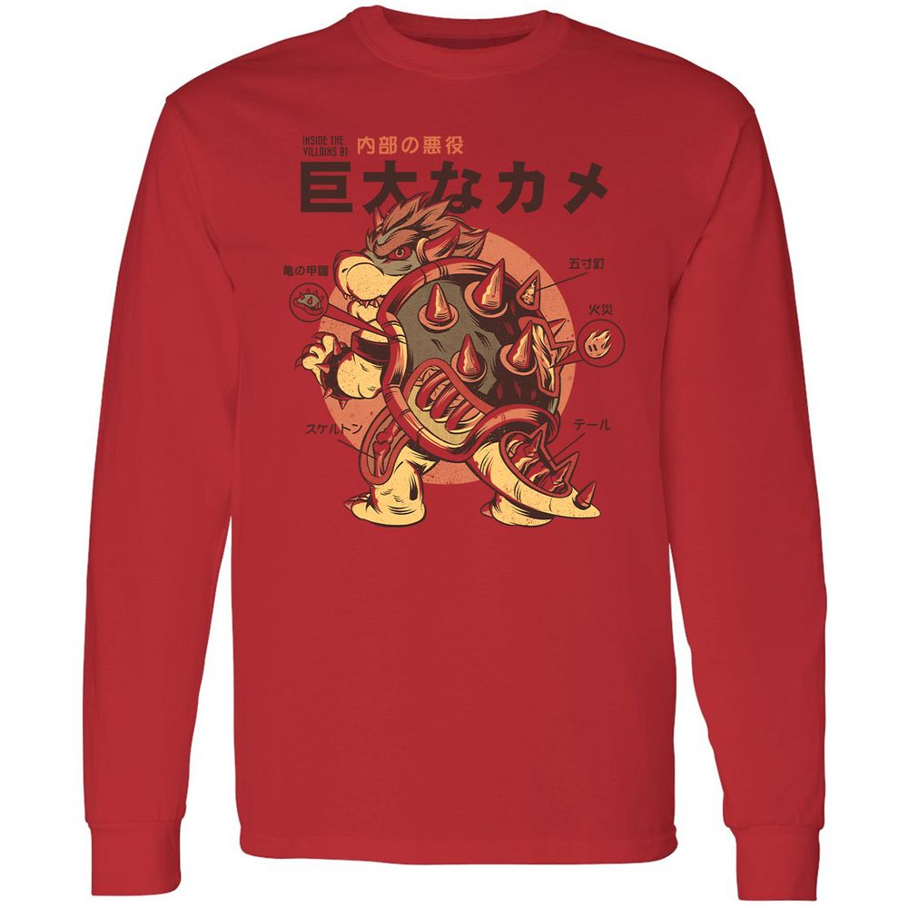 Long Sleeve T-Shirt - 9A9GBFKF - Red - 14