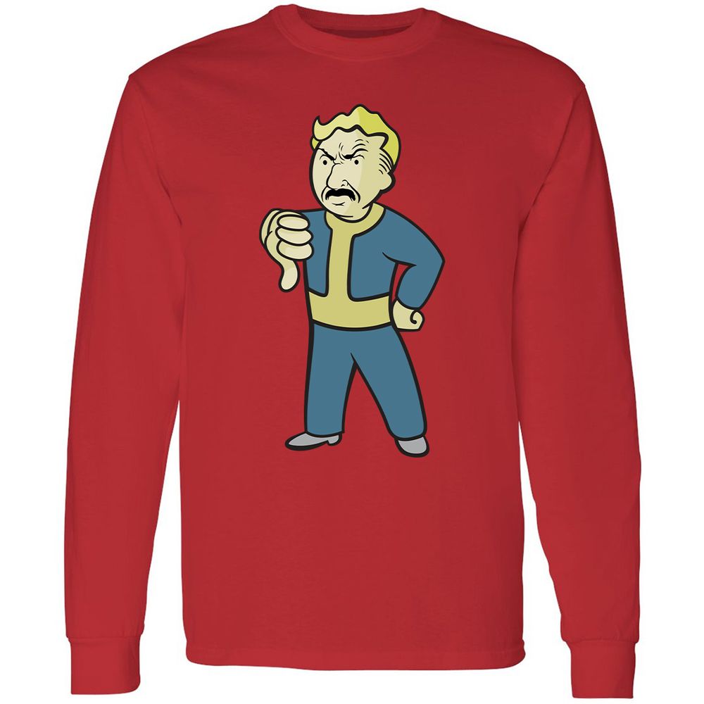 Long Sleeve T-Shirt - VA8NZQJ3 - Red - 14