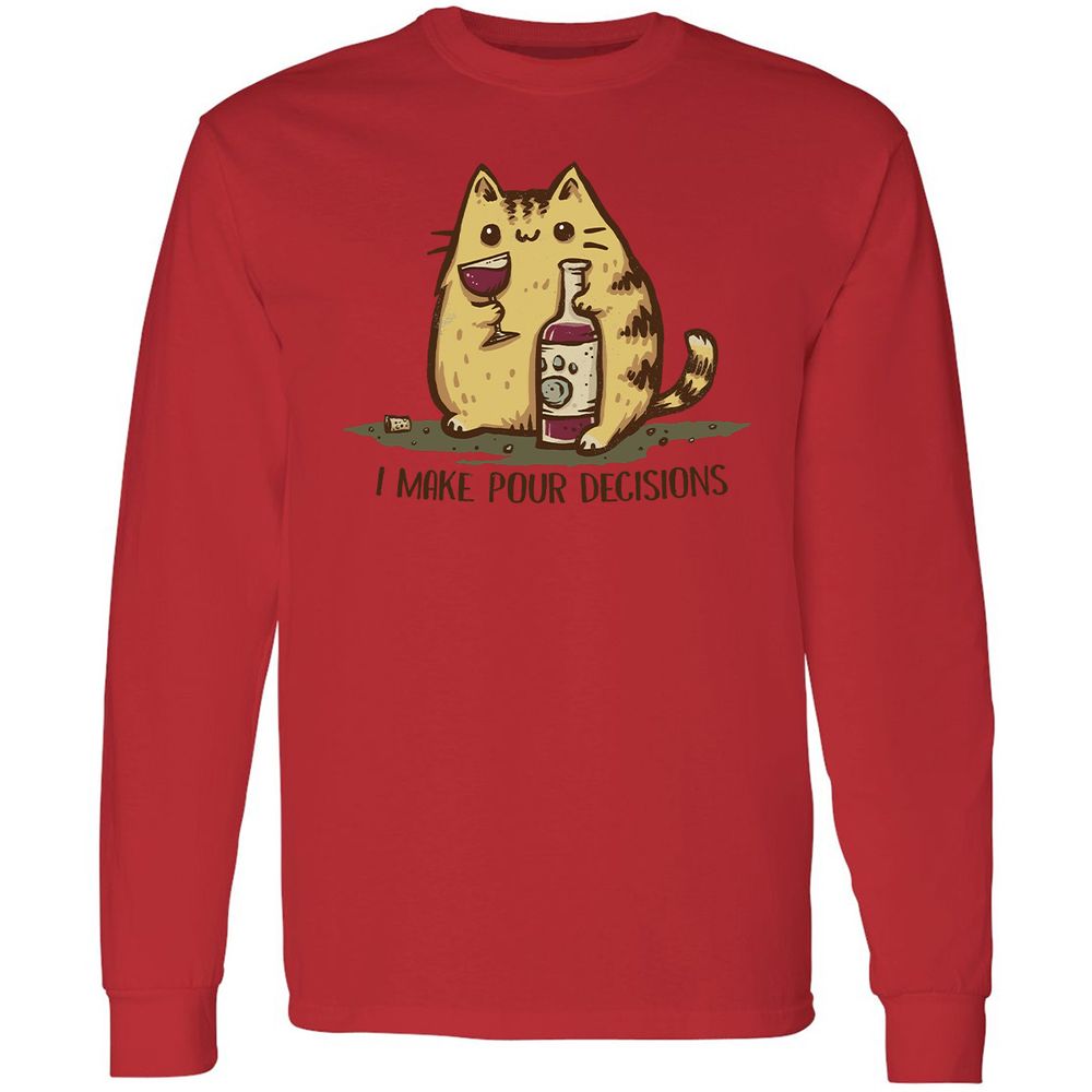 Long Sleeve T-Shirt - JYPY9VT3 - Red - 14