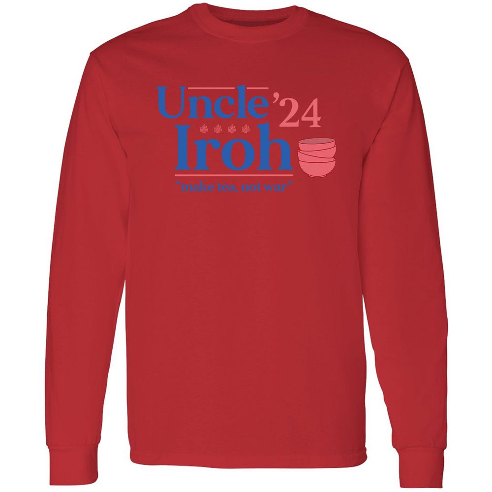 Long Sleeve T-Shirt - T8ZSFQGU - Red - 14