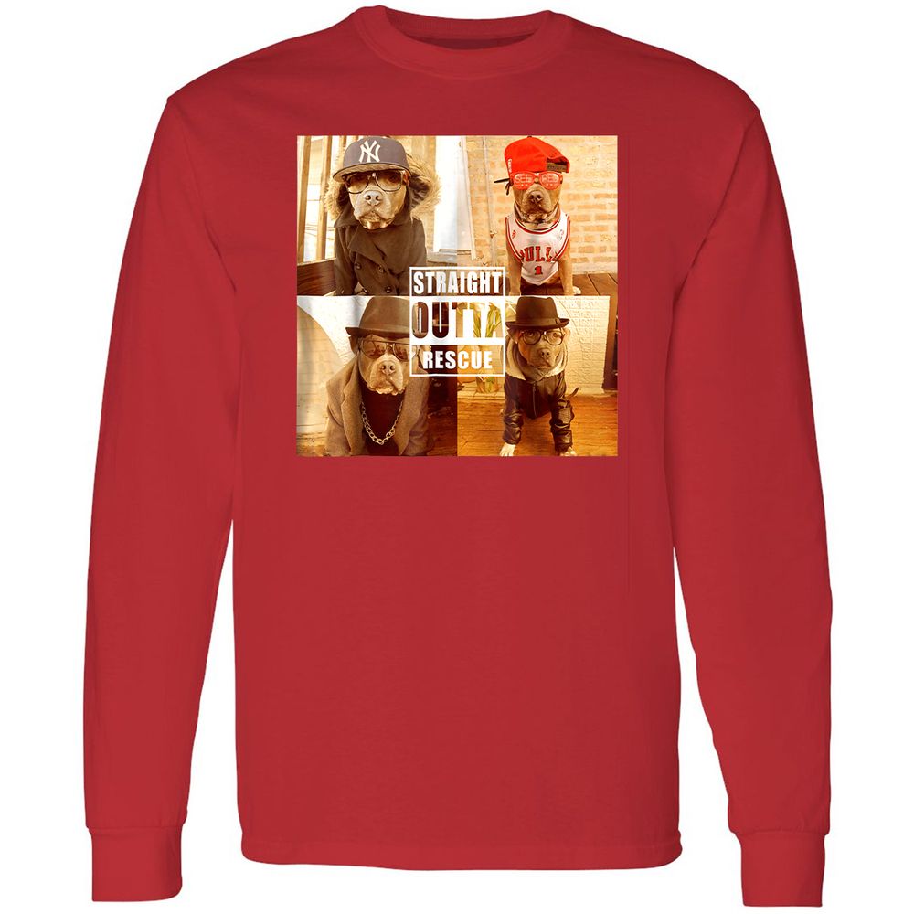 Long Sleeve T-Shirt - P9WYFMK6 - Red - 14