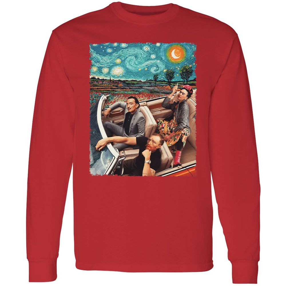 Long Sleeve T-Shirt - XDGHN79N - Red - 14